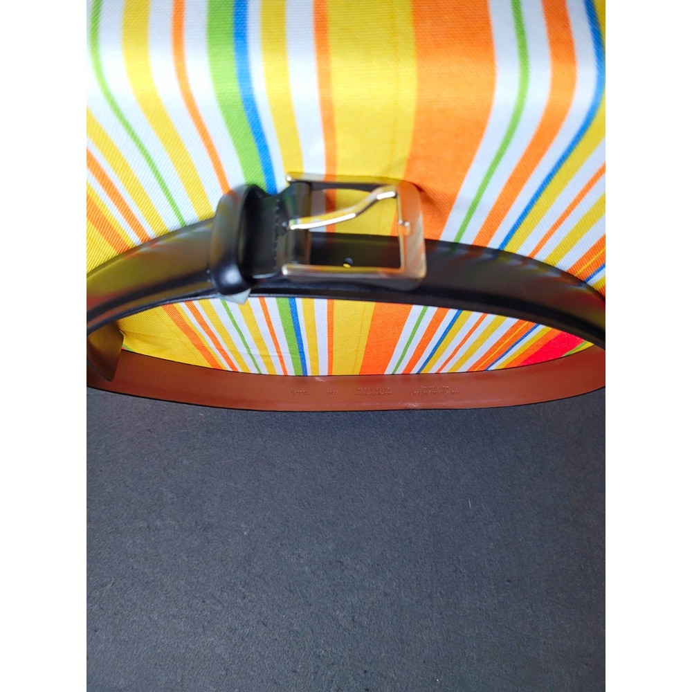 Perry Ellis Portfolio Men's Reversible Leather Dress Belt Black/Brown 38 1.25"